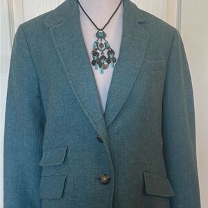 Talbots Blue Blazer Structured Tailored Look